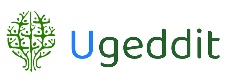 ugeddit logo icon typography community startup launch